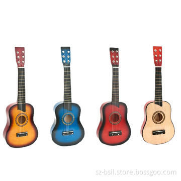 25-inch/6-string wooden children guitar musical instrument